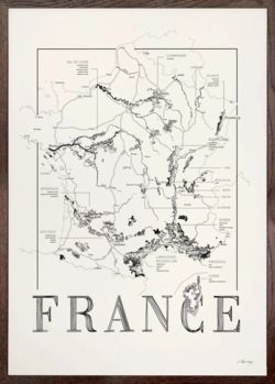 Brushery France 30*40 inkl. valgfri ramme