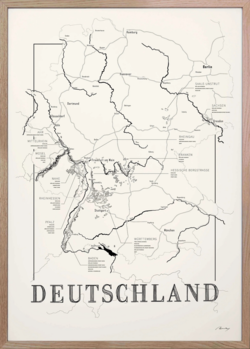 Brushery Deutschland 30*40 inkl. valgfri ramme