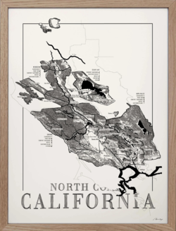 Brushery North Coast California 30*40 inkl. valgfri ramme