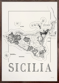 Brushery Sicilia 30*40 inkl. valgfri ramme