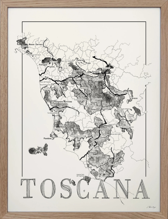 Brushery Toscany 30*40 inkl. valgfri ramme