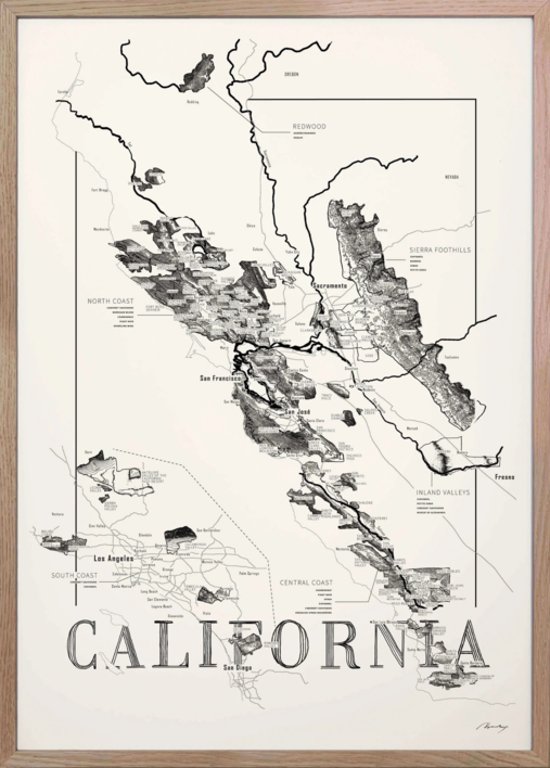 Brushery California 30*40 inkl. valgfri ramme