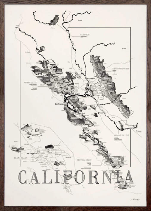 Brushery California 30*40 inkl. valgfri ramme
