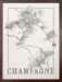 Brushery Champagne 30*40 inkl. valgfri ramme