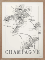 Brushery Champagne 30*40 inkl. valgfri ramme