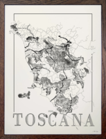 Brushery Toscany 30*40 inkl. valgfri ramme